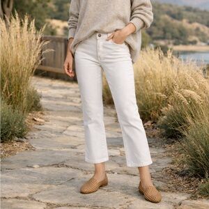 PAIGE White Ankle & Cropped Jeans